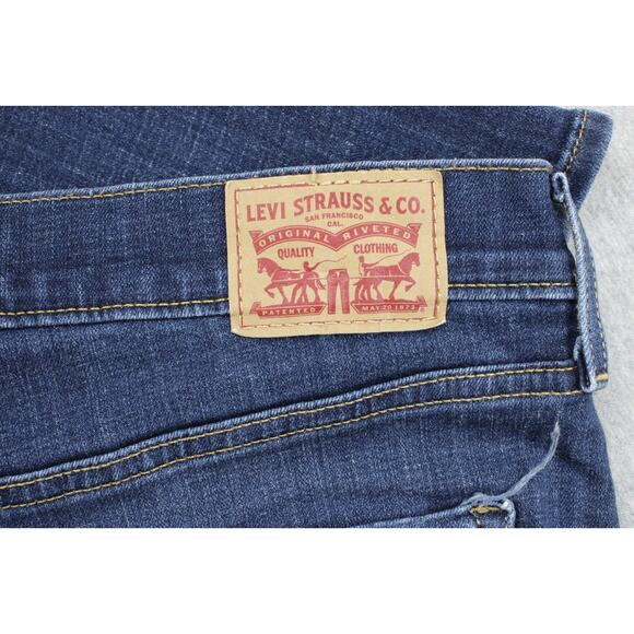 Levis Jeans Womens 8M (29 x 32) Blue Cotton Blend Stretch Classic Bootcut - Picture 8 of 8